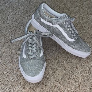 Silver Sparkly Vans
